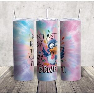 Colorful Bird Design Tumbler